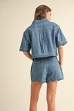 Cayla Denim Top