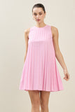 Penelope Pleated Mini Dress