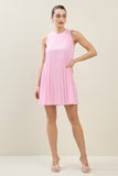 Penelope Pleated Mini Dress