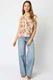 Eliza Floral Ruffle Shirt