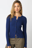 Haley Knit Button Top