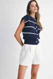Nautical Knit Top