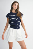 Nautical Knit Top