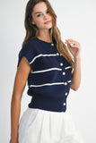 Nautical Knit Top