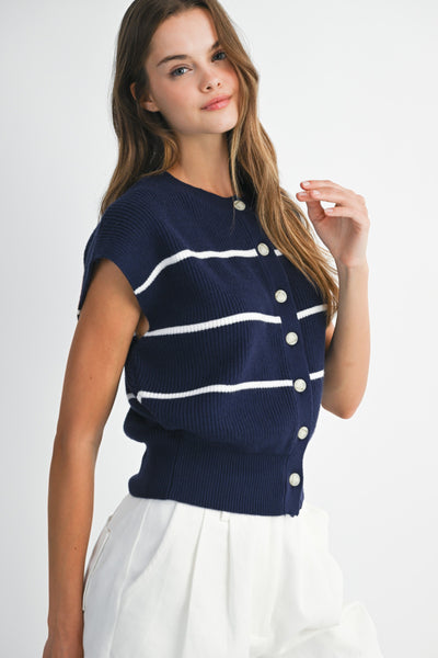 Nautical Knit Top
