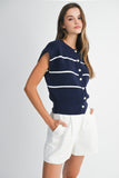 Nautical Knit Top