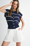 Nautical Knit Top