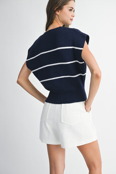Nautical Knit Top