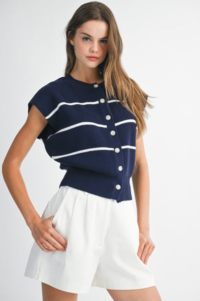 Nautical Knit Top
