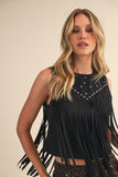 Raven Fringe Top