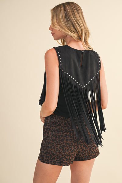 Raven Fringe Top