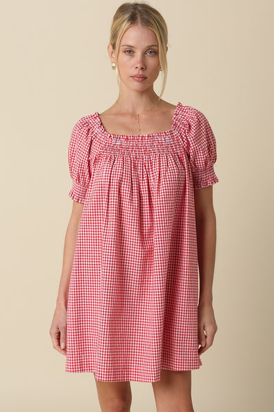 Elaine Gingham Dress