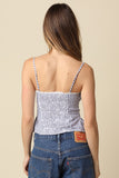 Taryn Pinstripe Peplum Cami Top