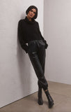 Lenora Faux Leather Joggers