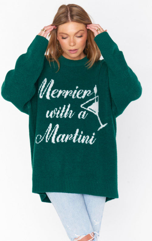 Classic Crewneck Sweater - Merry Martini