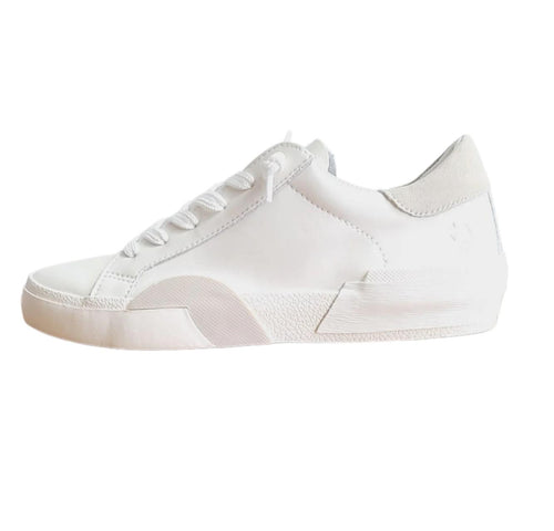 Zina 360 - White/Natural Recycled Leather