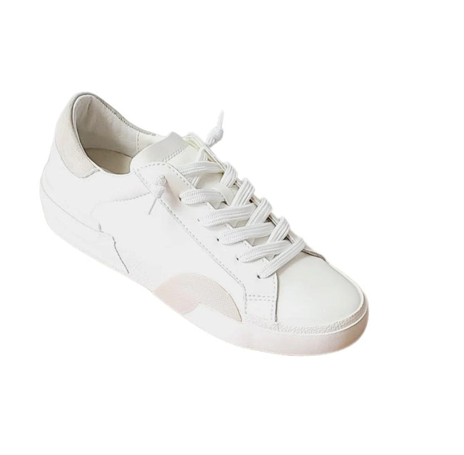 Zina 360 - White/Natural Recycled Leather