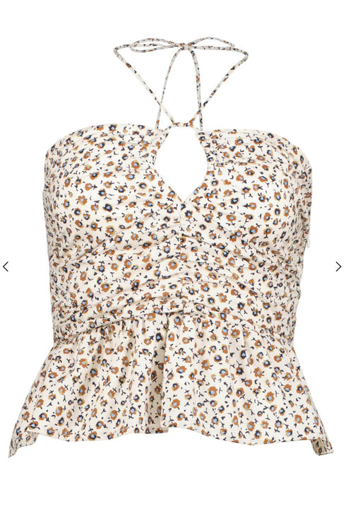 Aeries Halter Top - Sardinia Print