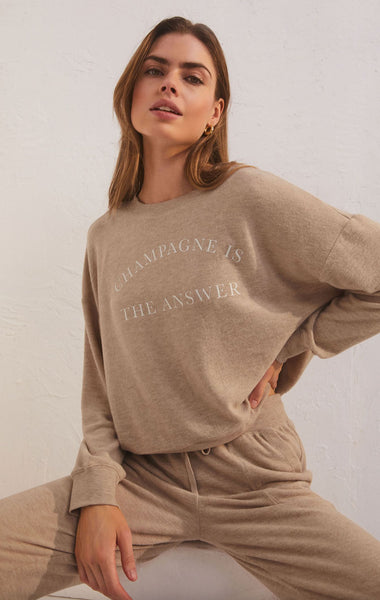 Elle Champagne Sweatshirt