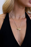 Two Tone Bolo Necklace: Two Tone
