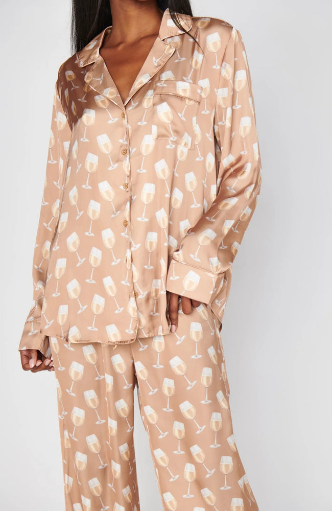 Classic PJ Set - White Wine Silky