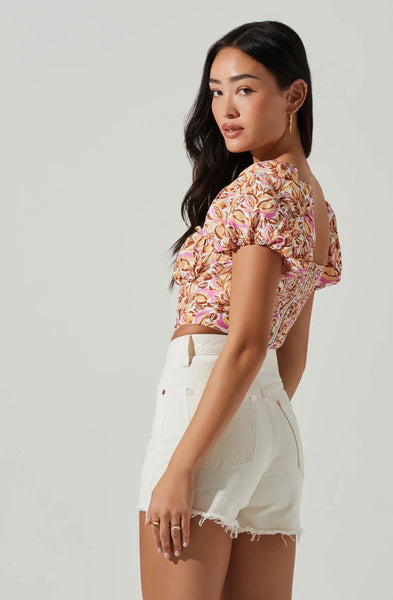 Paola Top - Copper Lilac Multi