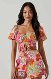 Kerry Top - Orange Purple Multi