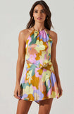 Evalina Top - Lime Rust Floral