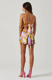 Evalina Top - Lime Rust Floral