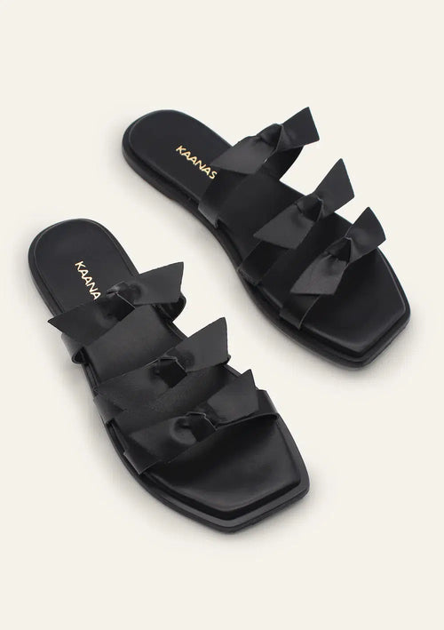 Recife Bow Slide - Black