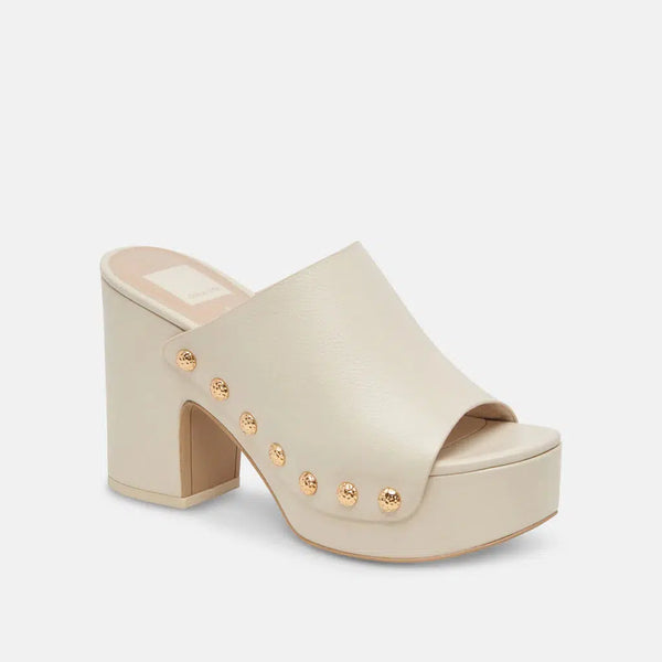 Emol Heels - Off White Leather