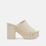Emol Heels - Off White Leather