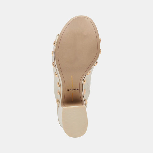 Emol Heels - Off White Leather