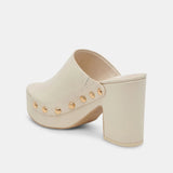 Emol Heels - Off White Leather
