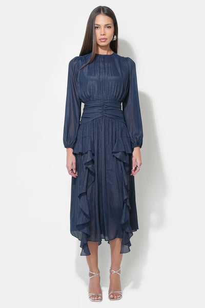 Marlowe Ruffle Maxi Chiffon Dress
