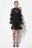 Lorena Lace Ruffled Shift Dress