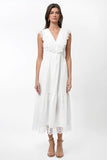 Adaline Floral Lace Trim Maxi Dress