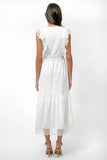 Adaline Floral Lace Trim Maxi Dress
