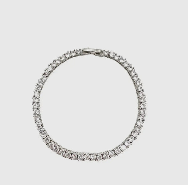 Klara Tennis Bracelet 7.5 Silver
