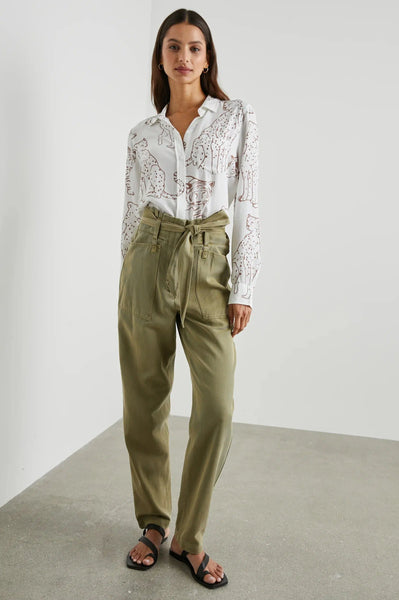 Kathryn Shirt - Camel Jungle Cats