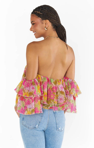 Rosella Ruffle Top -Carnaby Floral