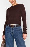 Tuck In Sweater - Mocha Knit