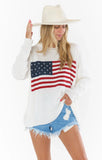 Woodsy Sweater - American Flag Knit
