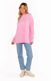 Bonfire Sweater Pink Fuzzy