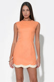 Melody Scalloped Hem Sheath Dress