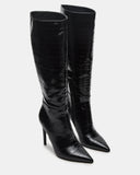 Steve Madden Nitro Black Eel Boots