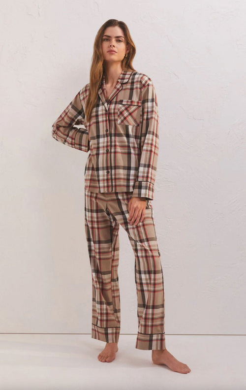 Plaid Pj Set
