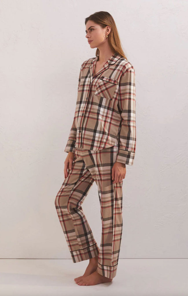 Plaid Pj Set