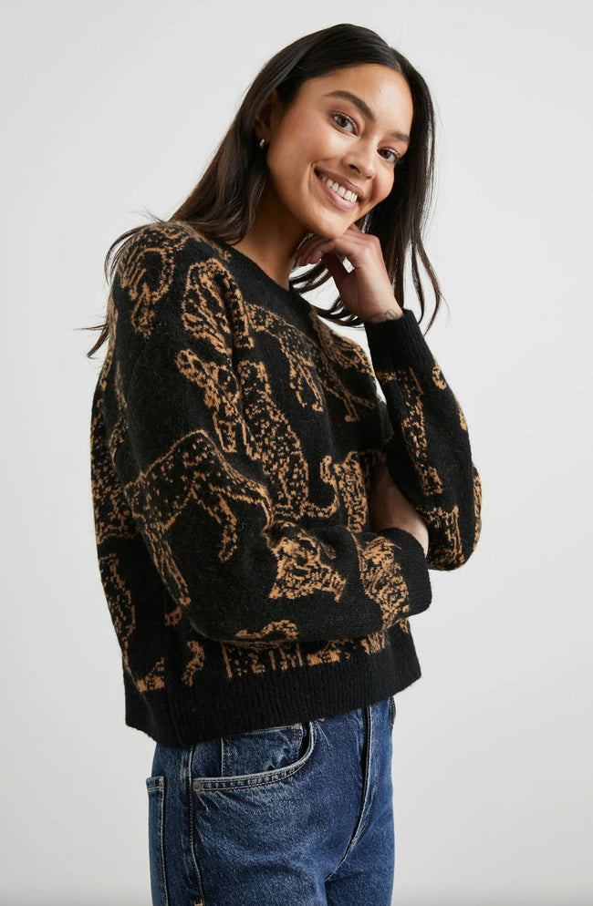 Peri Sweater - Camel Wild Cats