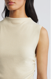 Seashell Mock Neck Top